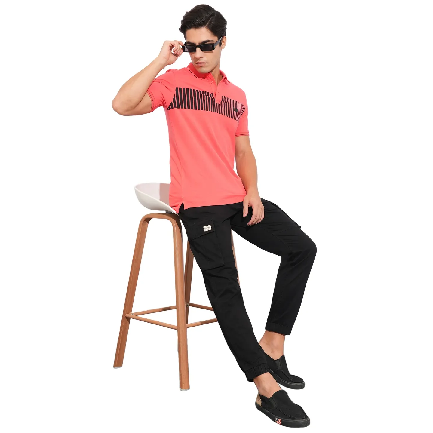 Black Jogger fit Men's Joggers by Being Human Clothing - Image 4