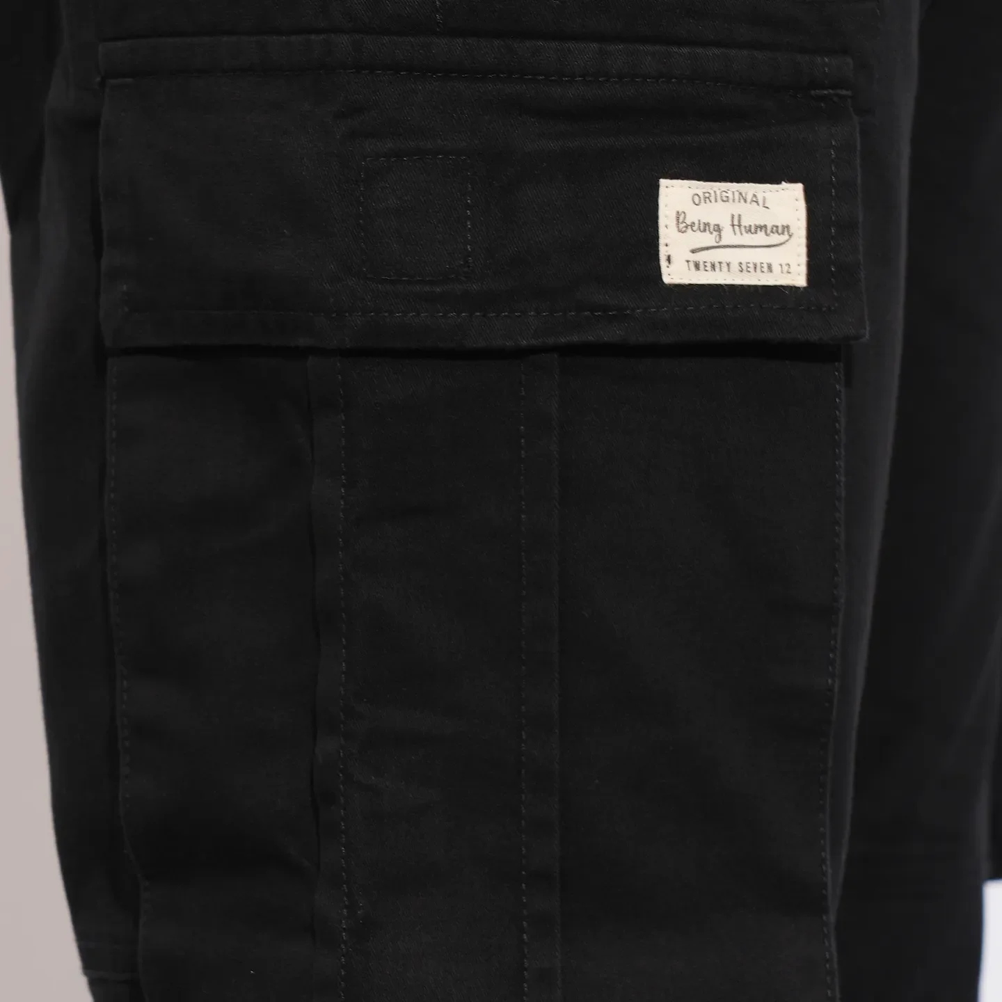 Black Jogger fit Men's Joggers by Being Human Clothing - Image 6