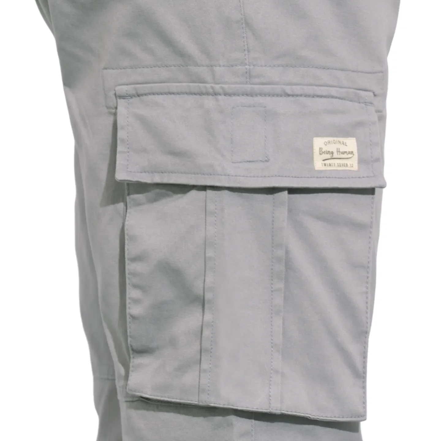Grey Regular Fit Joggers For Men By Being Human Clothing - Image 6