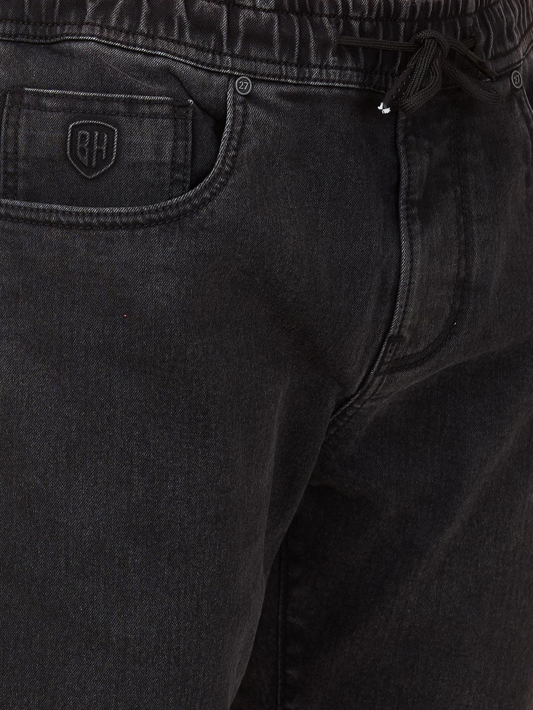 Grey Slim Fit Joggers For Men By Being Human Clothing - Image 4