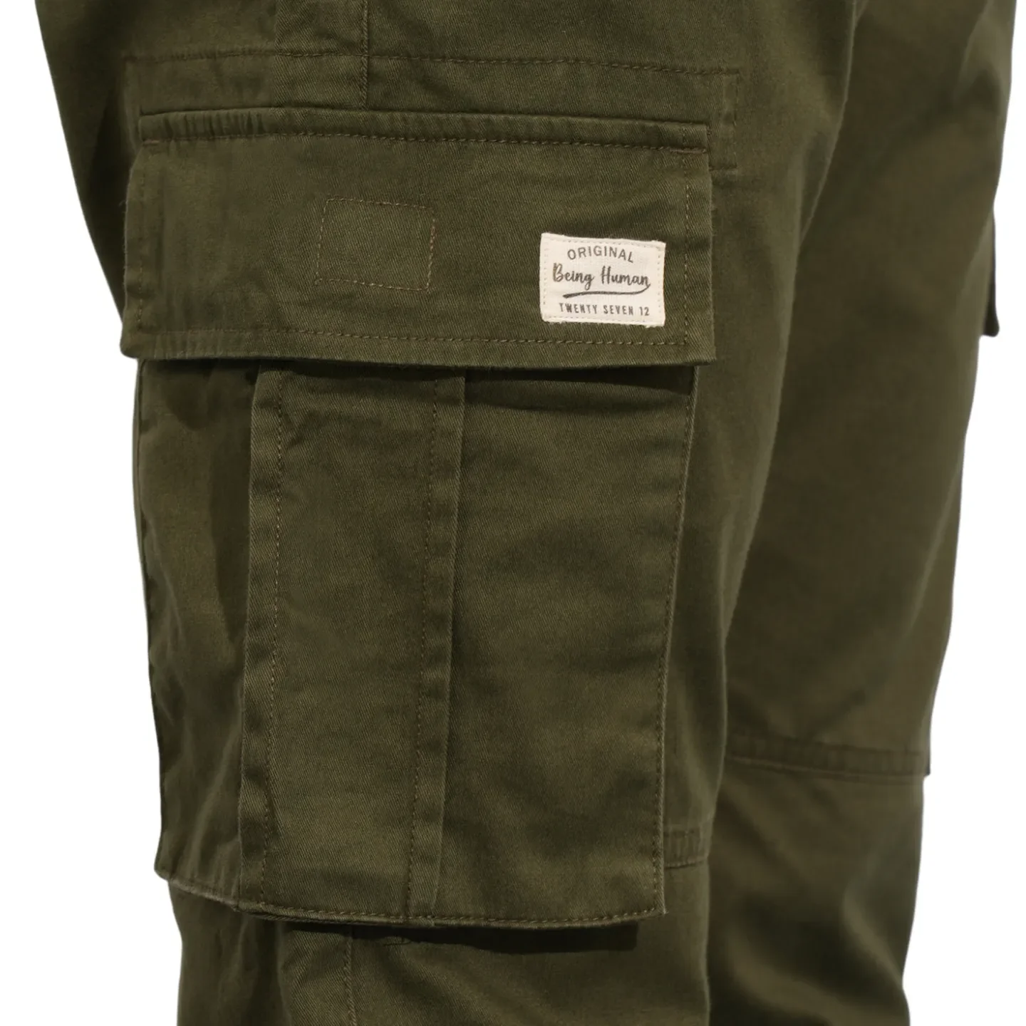 Olive Jogger fit Men's Joggers by Being Human Clothing - Image 6