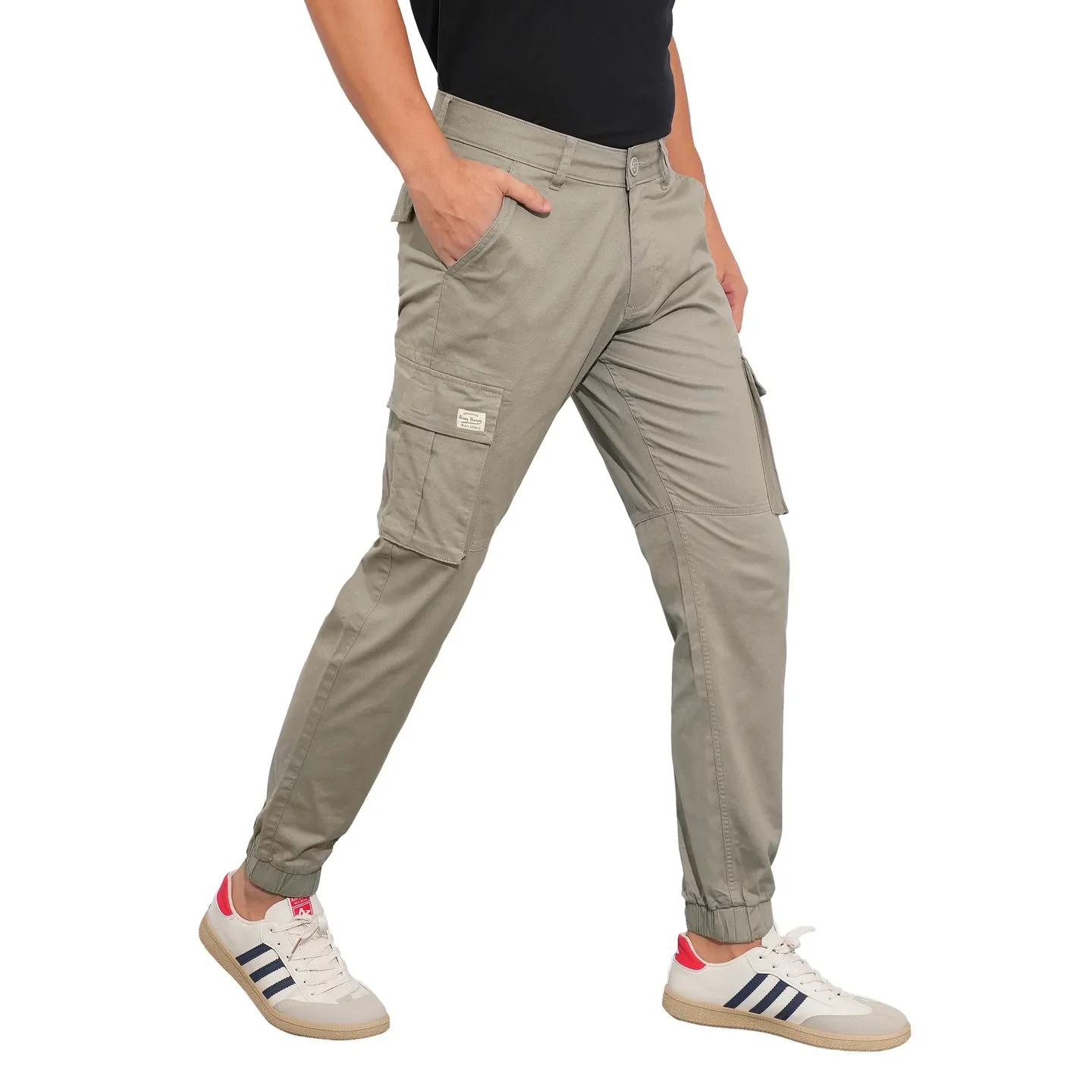 Grey Jogger fit Men's Joggers by Being Human Clothing - Image 2