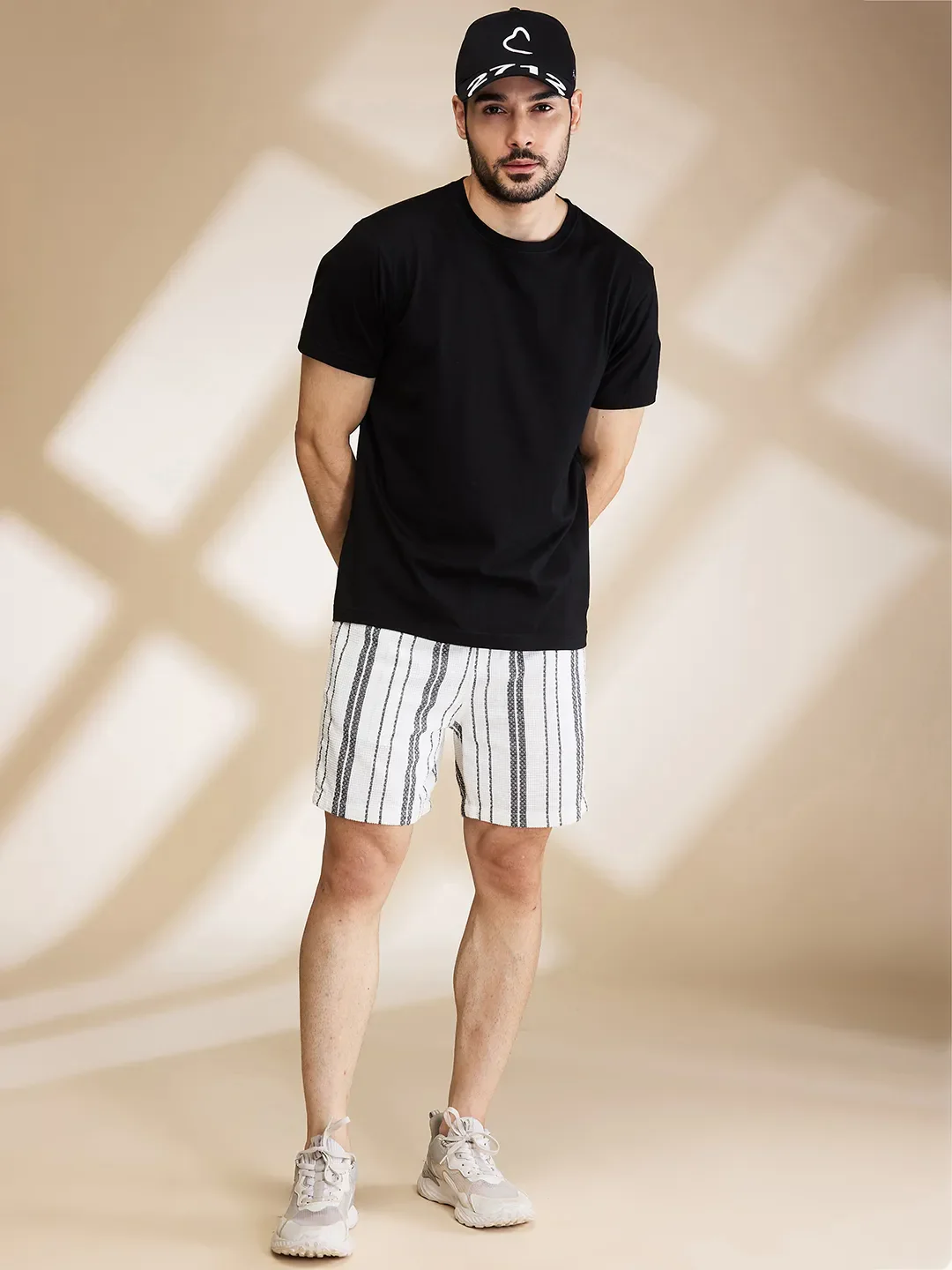 Grey Slim Fit Shorts For Men By Being Human Clothing - Image 6