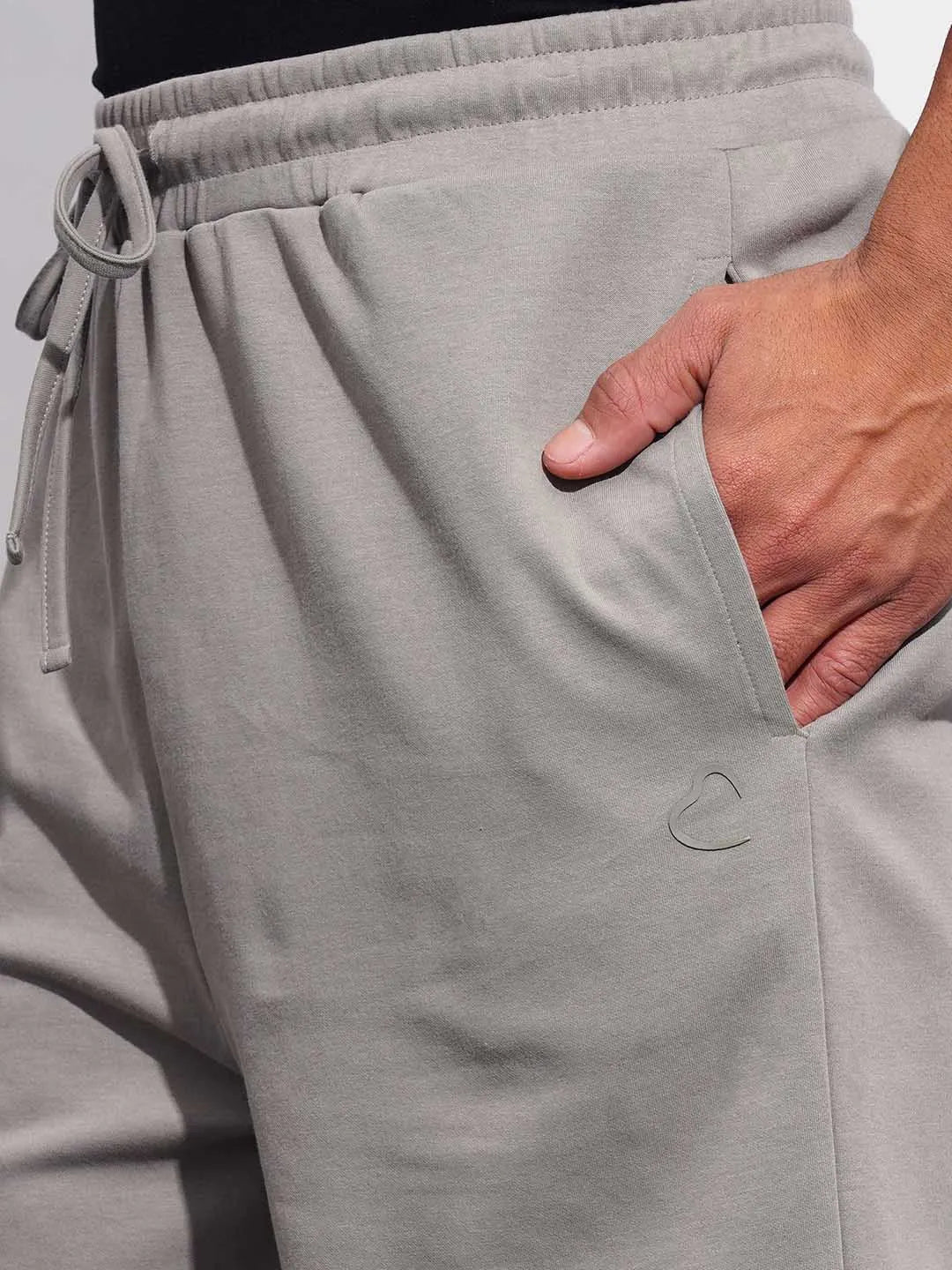 Grey Regular Fit Shorts For Men By Being Human Clothing - Image 5