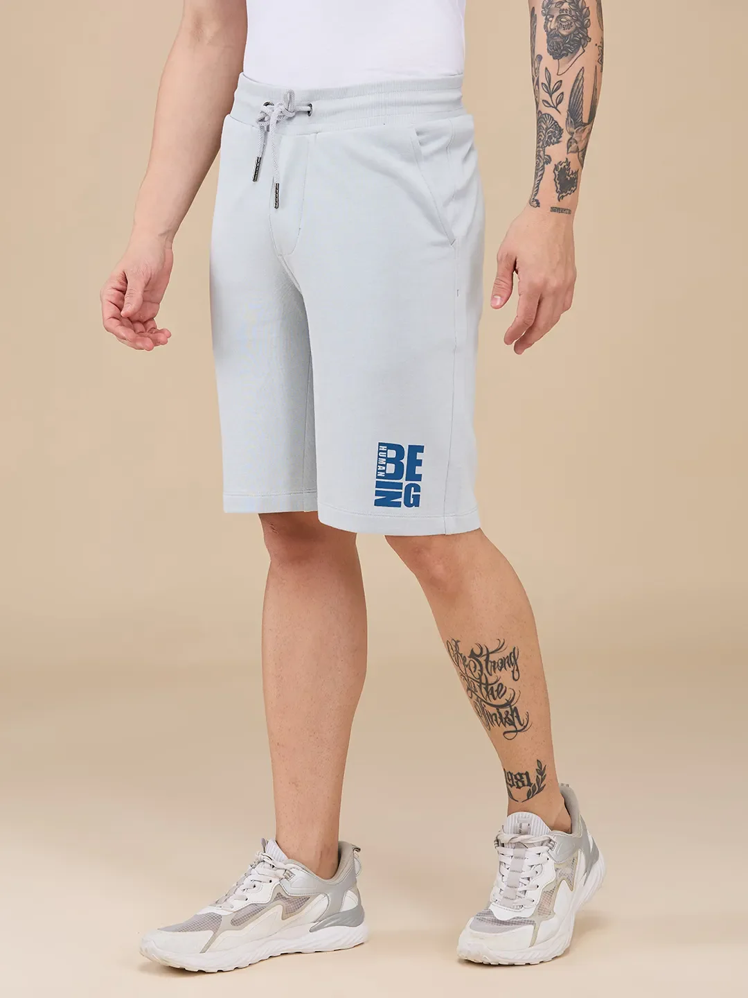 Grey Shorts Fit Men's Shorts by Being Human Clothing - Image 4