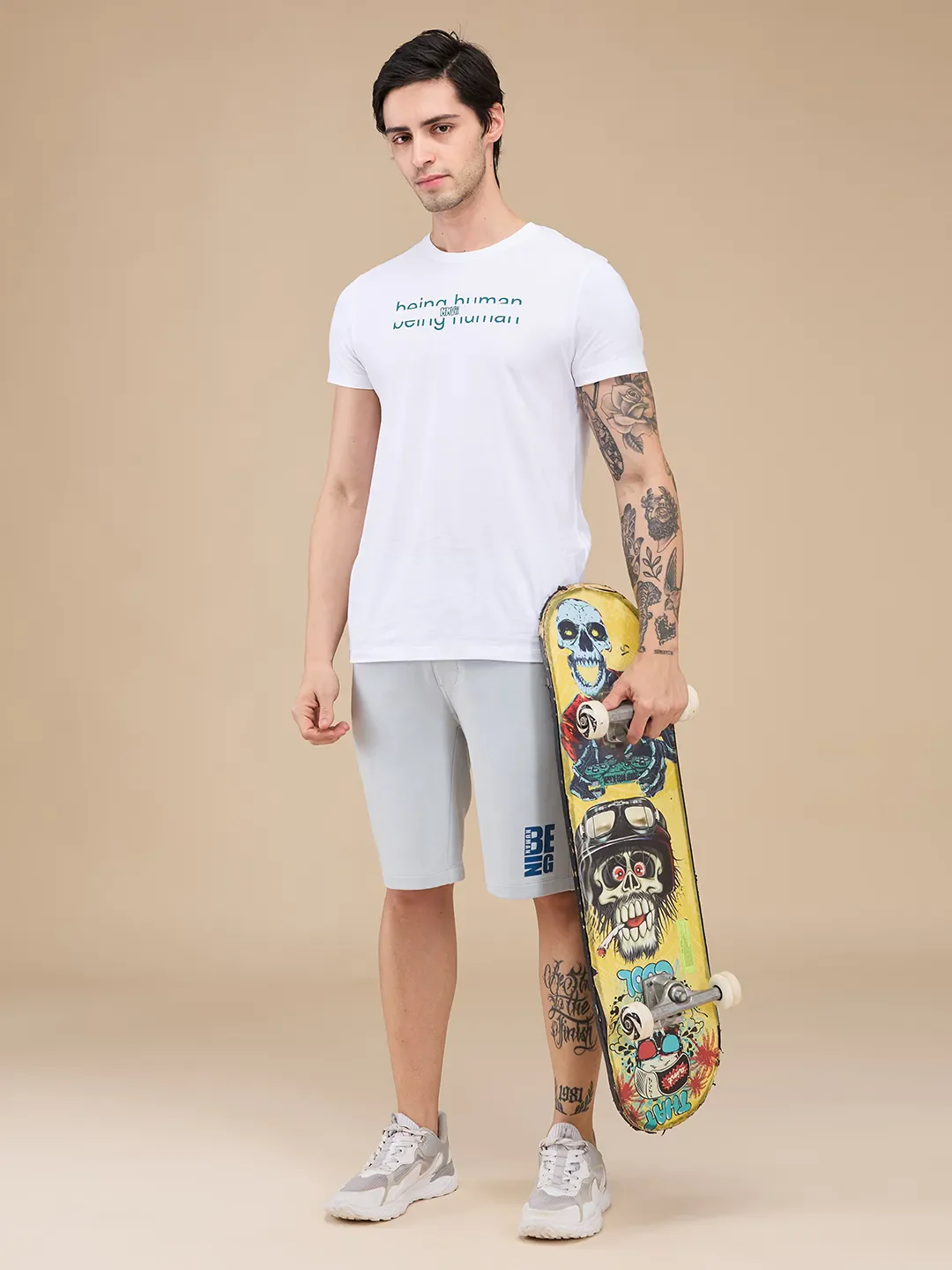 Grey Shorts Fit Men's Shorts by Being Human Clothing - Image 6