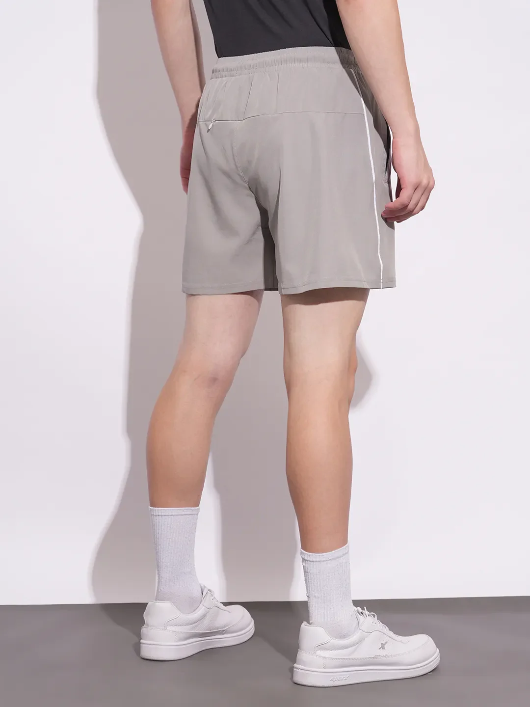 Grey Relax Fit Men's Shorts by Being Human Clothing - Image 3