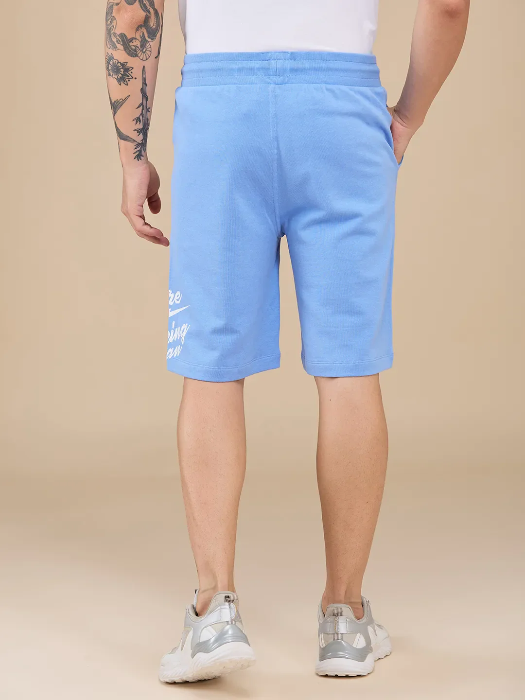Blue Shorts Fit Men's Shorts by Being Human Clothing - Image 3