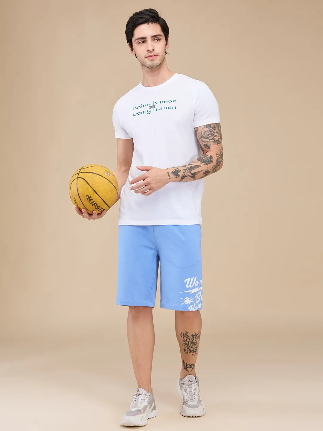 Blue Shorts Fit Men's Shorts by Being Human Clothing - Image 6