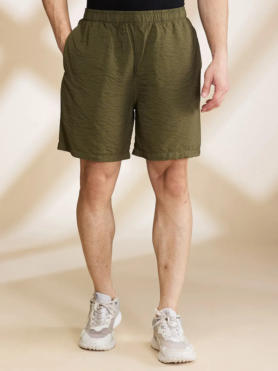 Olive Shorts Fit Men's Shorts by Being Human Clothing
