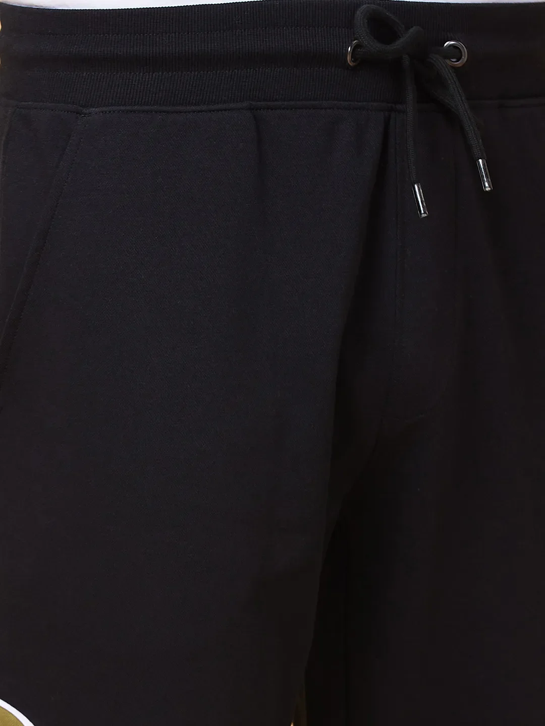 Black Regular fit Men's Track Pants by Being Human Clothing - Image 5