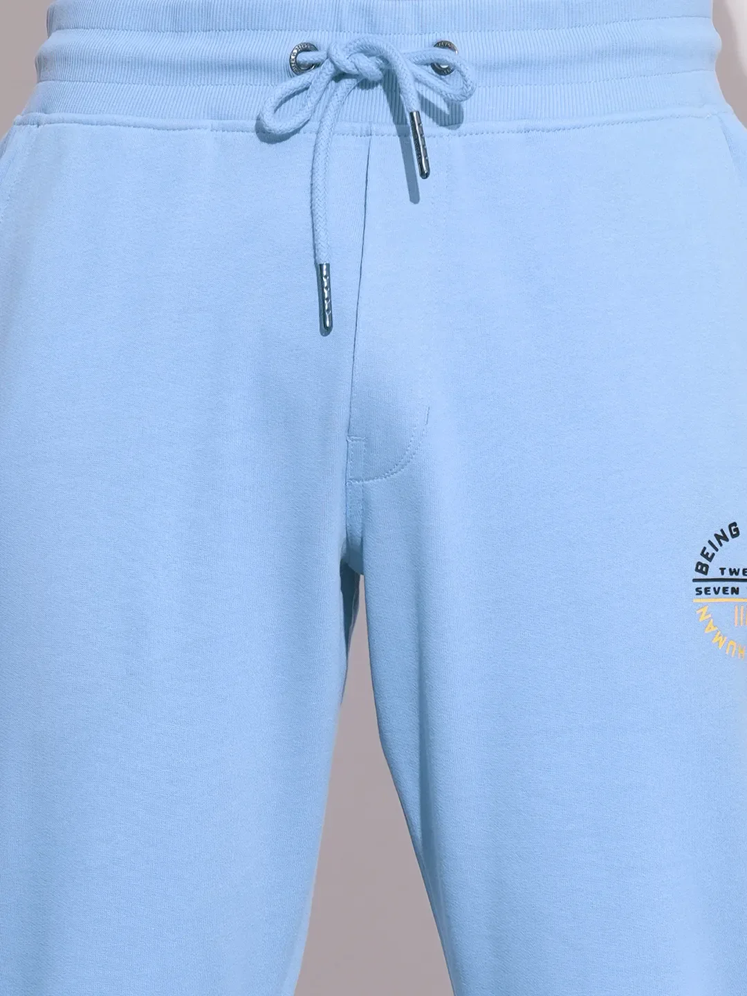 Blue Regular fit Men's Track Pants by Being Human Clothing - Image 5