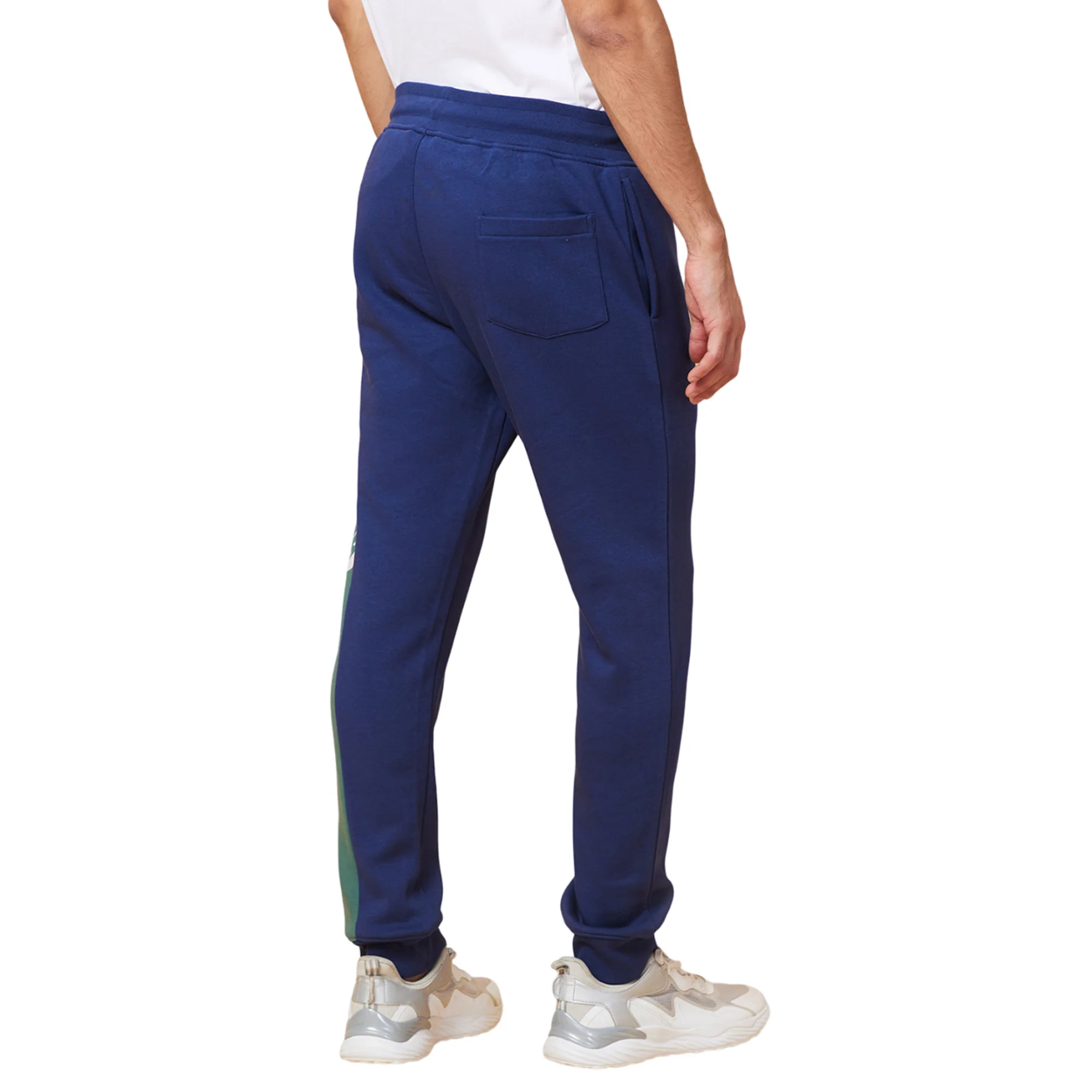 Midnight Blue Regular Fit Track Pants For Men By Being Human Clothing - Image 3