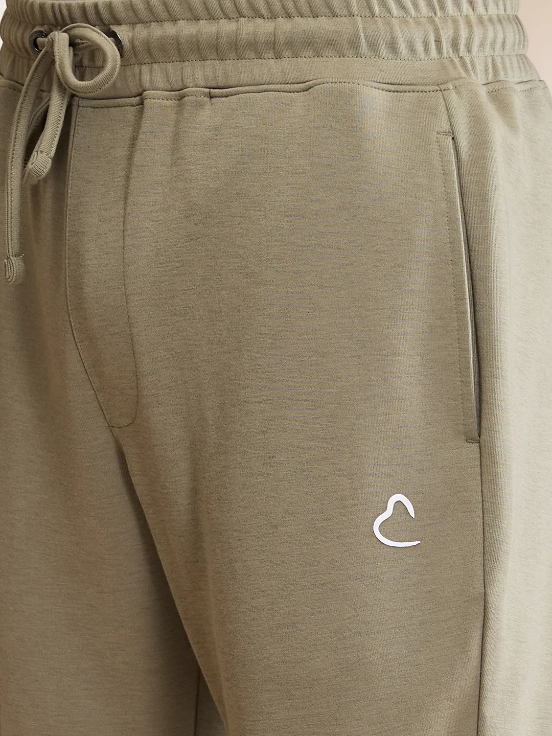 Olive Regular Fit Track Pants For Men By Being Human Clothing - Image 5