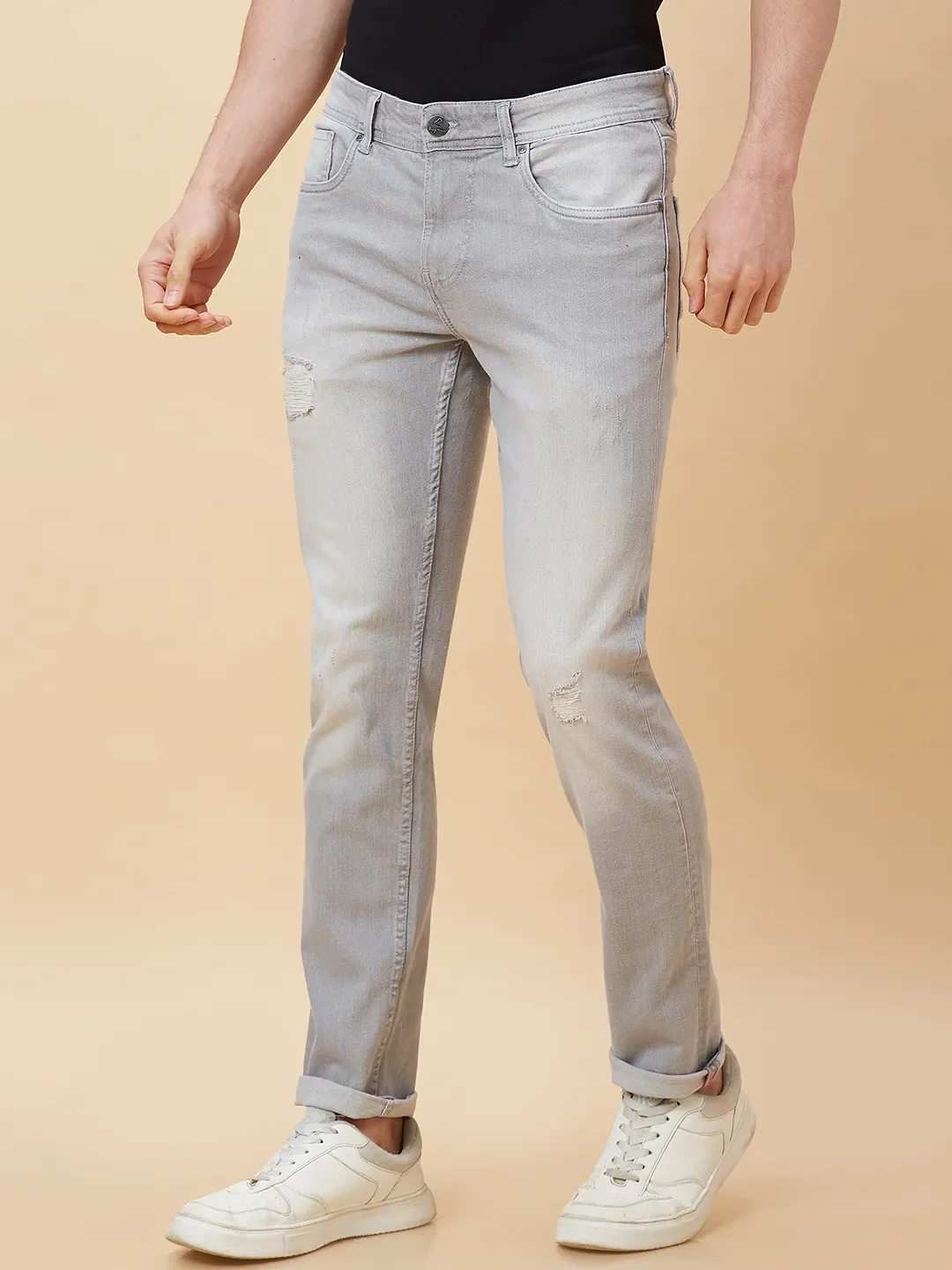 Captain America Blue Anti Fit Denims for Men by Being Human Clothing - Image 5