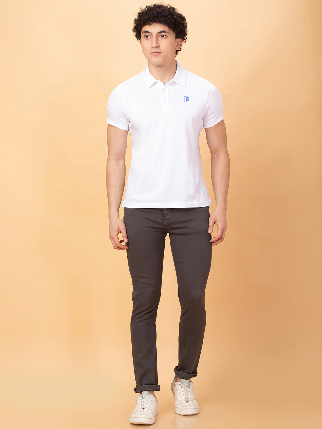 Charcoal Slim Fit Denims For Men By Being Human Clothing - Image 2
