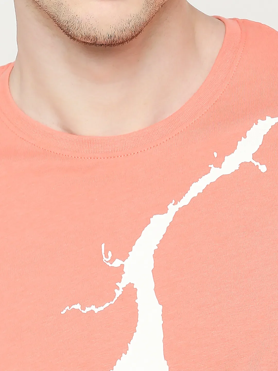 Orange Regular Fit Men's Short Sleeves T-Shirt by Being Human Clothing - Image 5