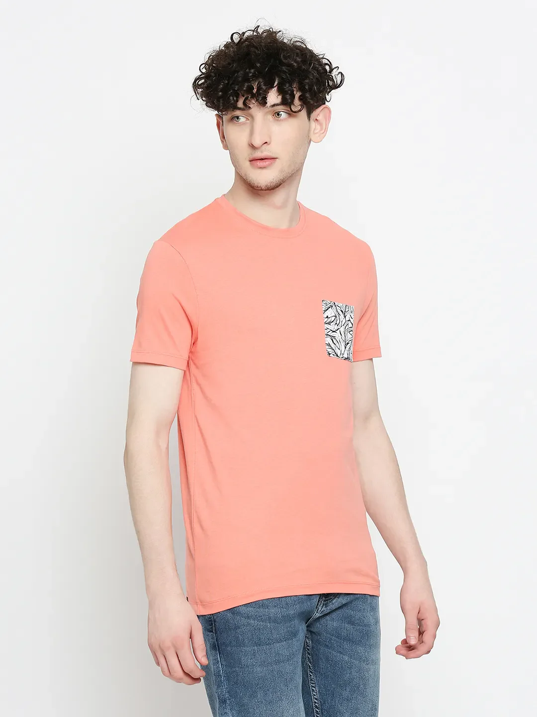 Coral Regular Fit Men's Short Sleeves T-Shirt by Being Human Clothing - Image 3