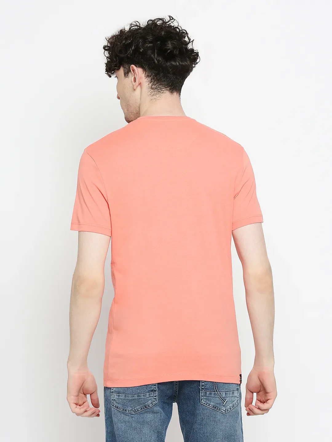 Coral Regular Fit Men's Short Sleeves T-Shirt by Being Human Clothing - Image 4