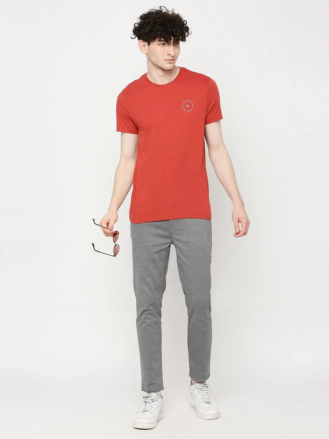 Orange Regular Fit Men's Short Sleeves T-Shirt by Being Human Clothing - Image 6
