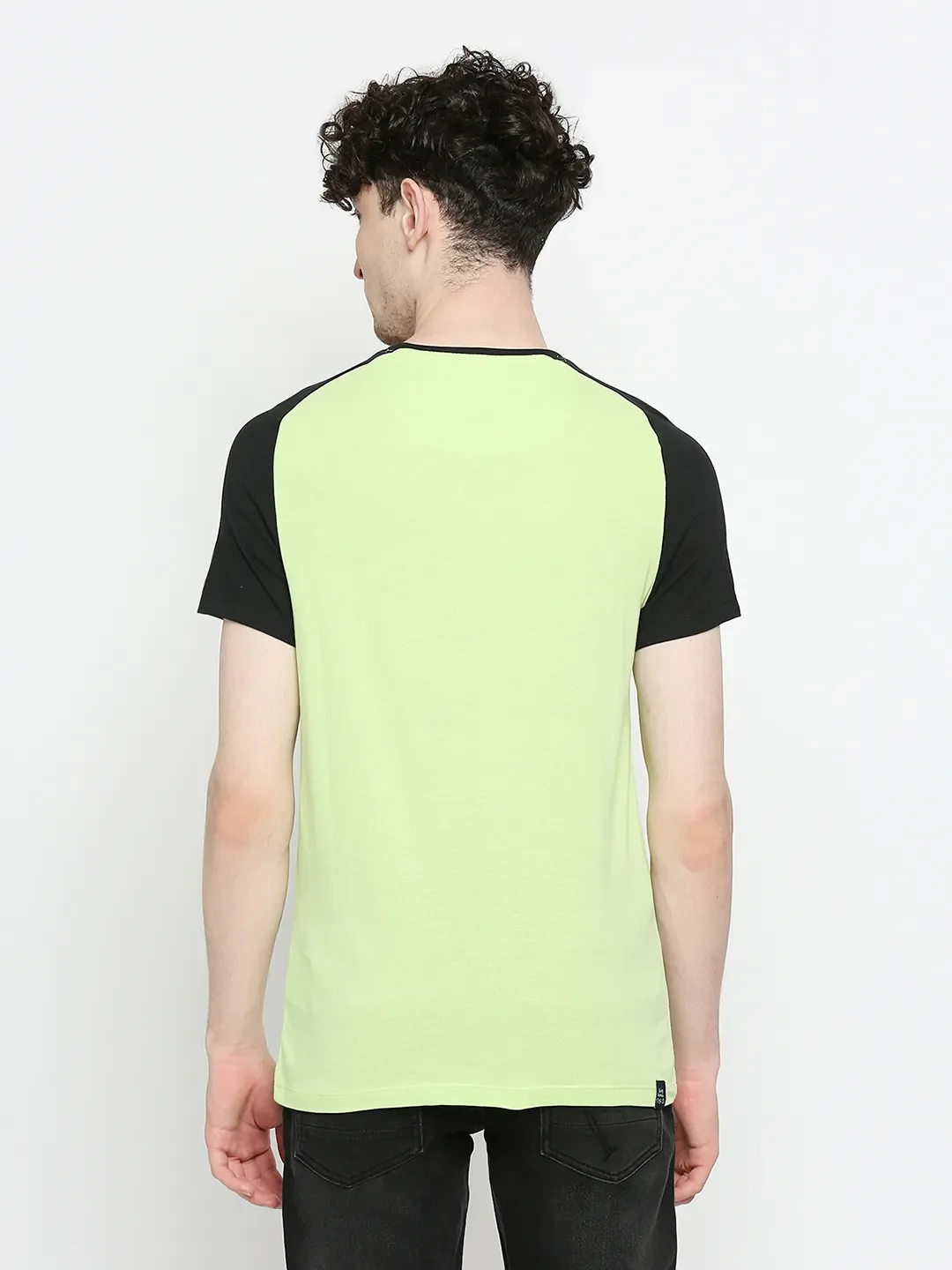 Green Regular Fit Men's Short Sleeves T-Shirt by Being Human Clothing - Image 4