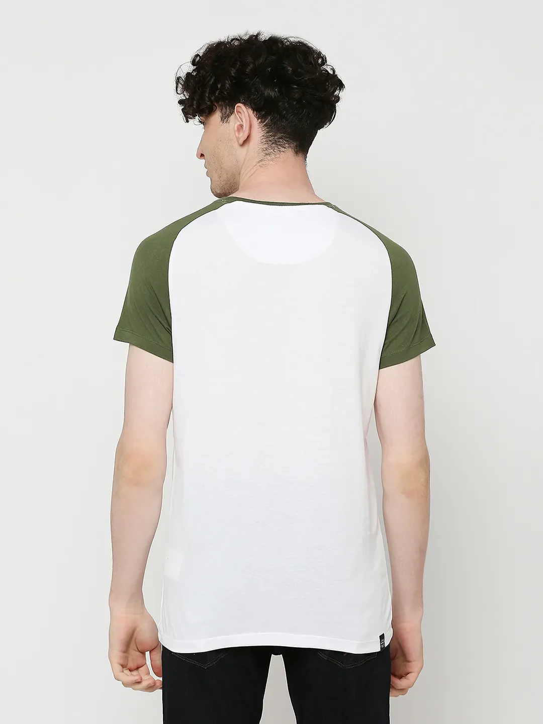 White Regular Fit Men's Short Sleeves T-Shirt by Being Human Clothing - Image 4