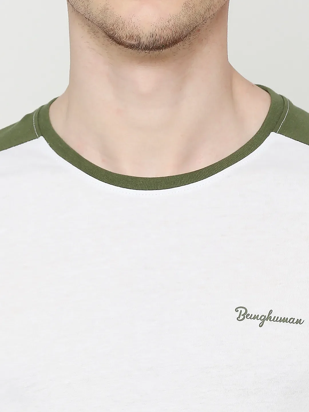 White Regular Fit Men's Short Sleeves T-Shirt by Being Human Clothing - Image 5