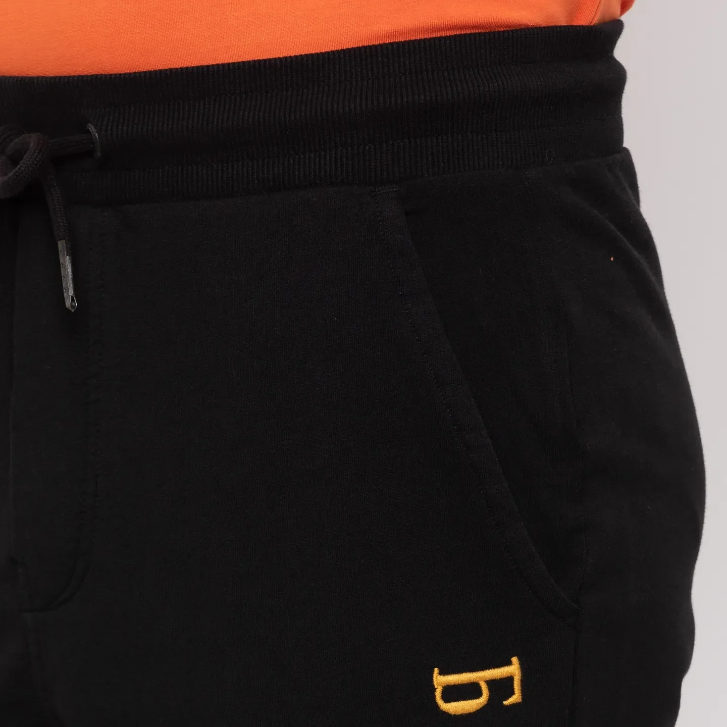 Black Regular Fit Looper French Terry Men's Track Pants by Being Human Clothing - Image 5