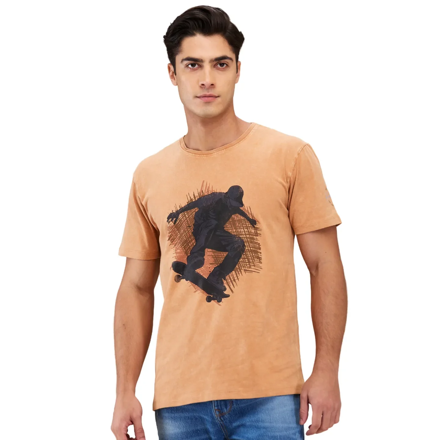 Amber Easy Fit Round Neck Men's T-Shirt by Being Human Clothing