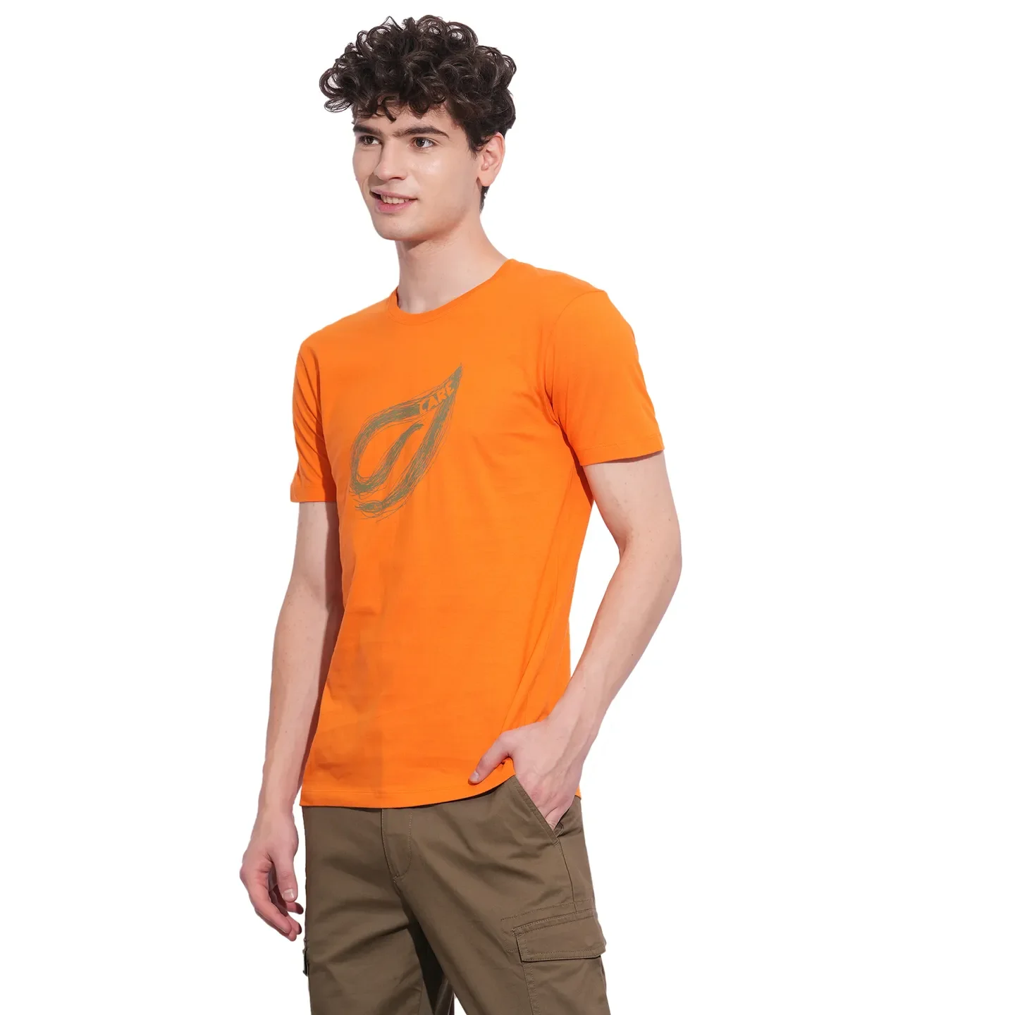 Amber Slim Fit Round Neck Men's T-Shirt by Being Human Clothing - Image 2