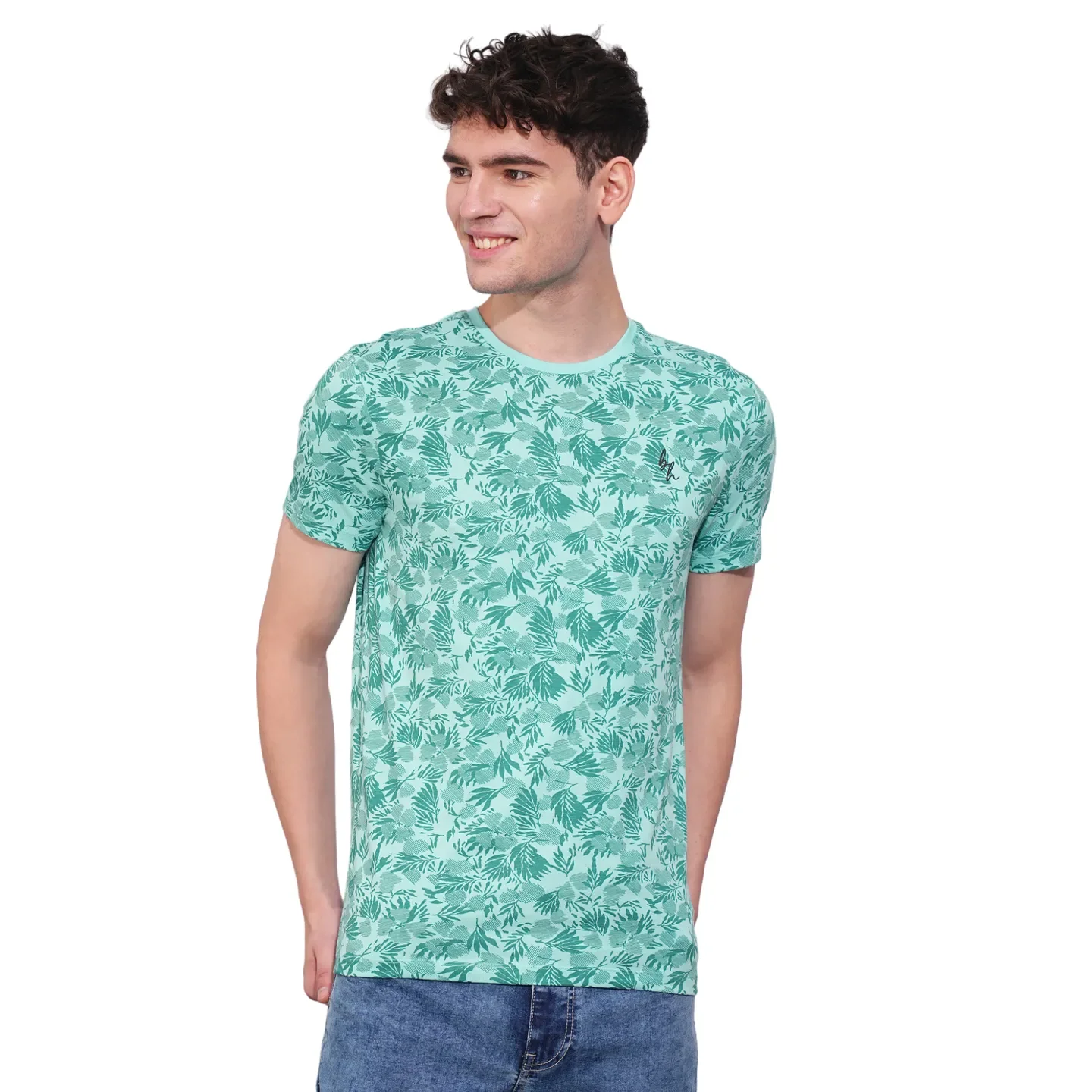 Aqua Regular Fit Men's T-Shirt by Being Human Clothing
