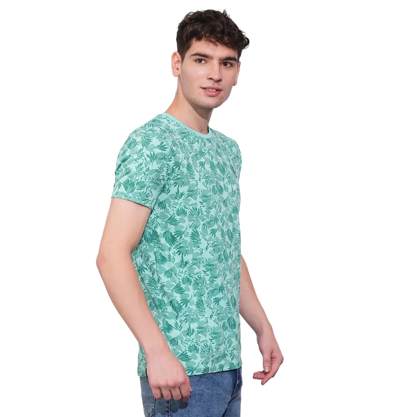 Aqua Regular Fit Men's T-Shirt by Being Human Clothing - Image 2