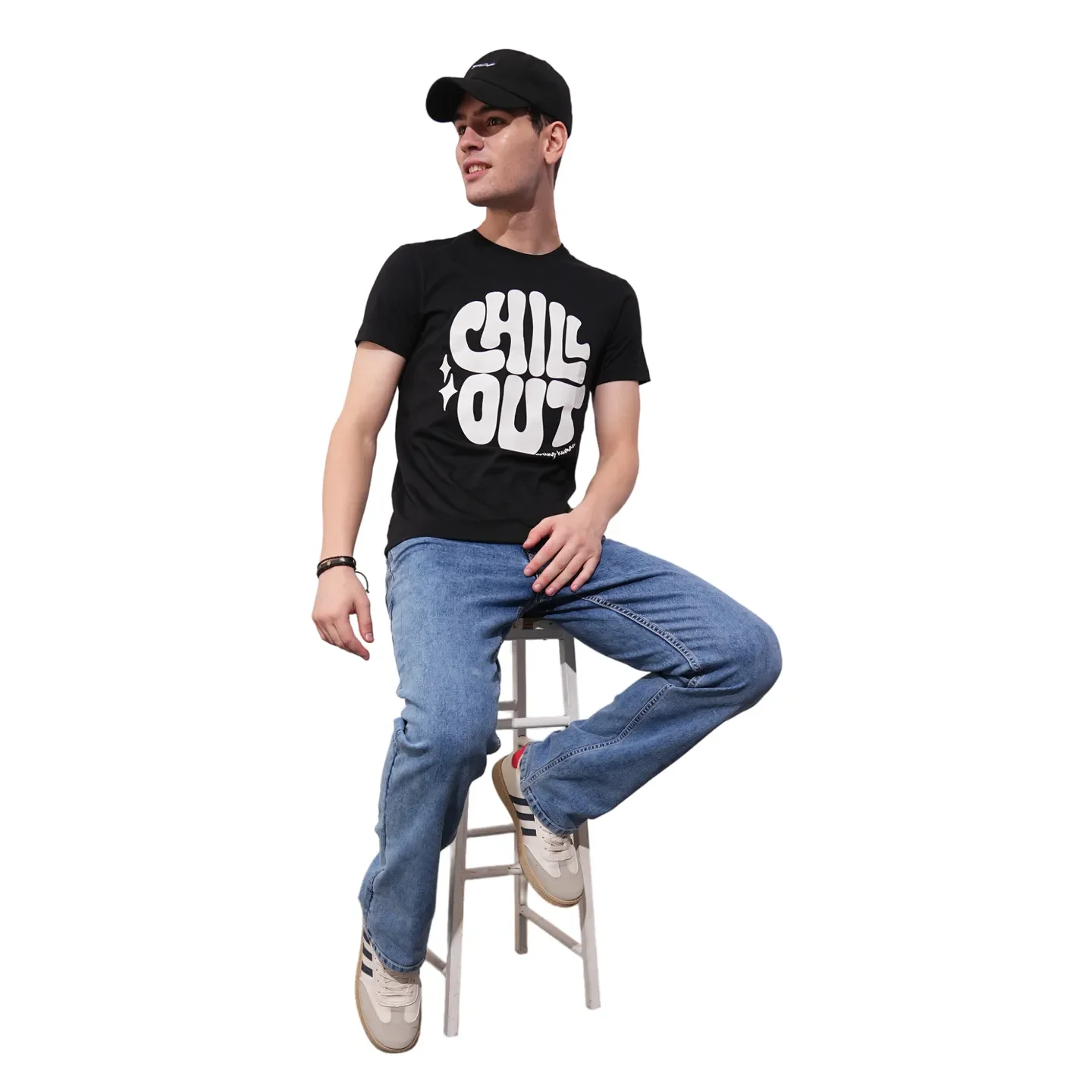 Black Regular Fit Men's Short Sleeves T-Shirt by Being Human Clothing - Image 4