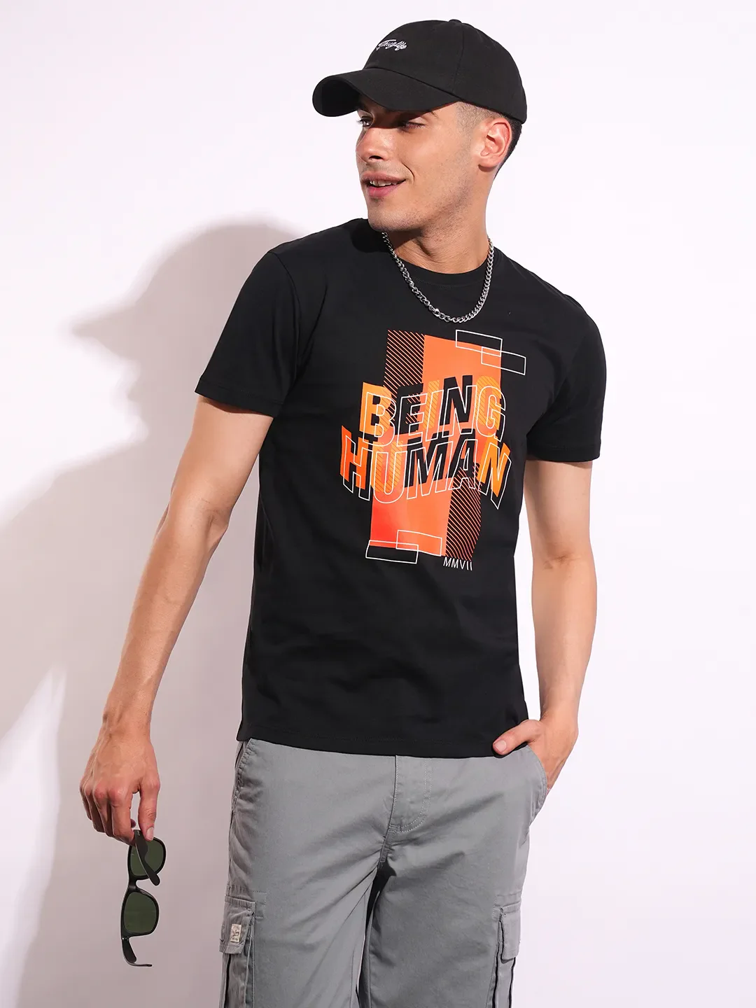 Slim Fit Men's Short Sleeves T-Shirt by Being Human Clothing - Image 6