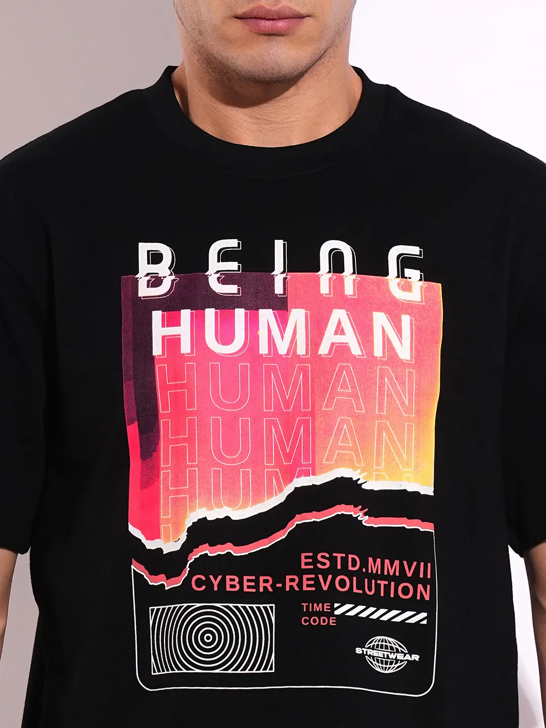 Easy Fit Men's Short Sleeves T-Shirt by Being Human Clothing - Image 5