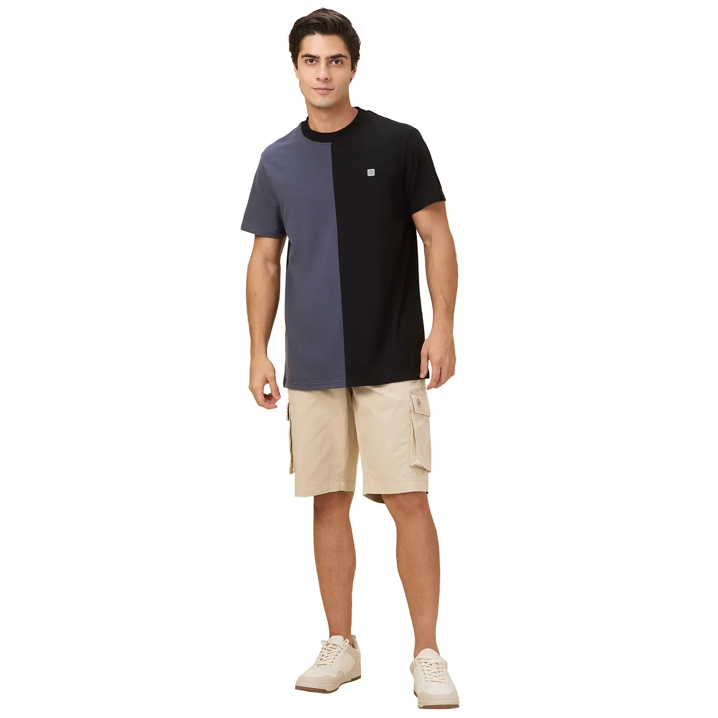 Black Sulpher Easy Fit Round Neck Men's T-Shirt by Being Human Clothing - Image 2