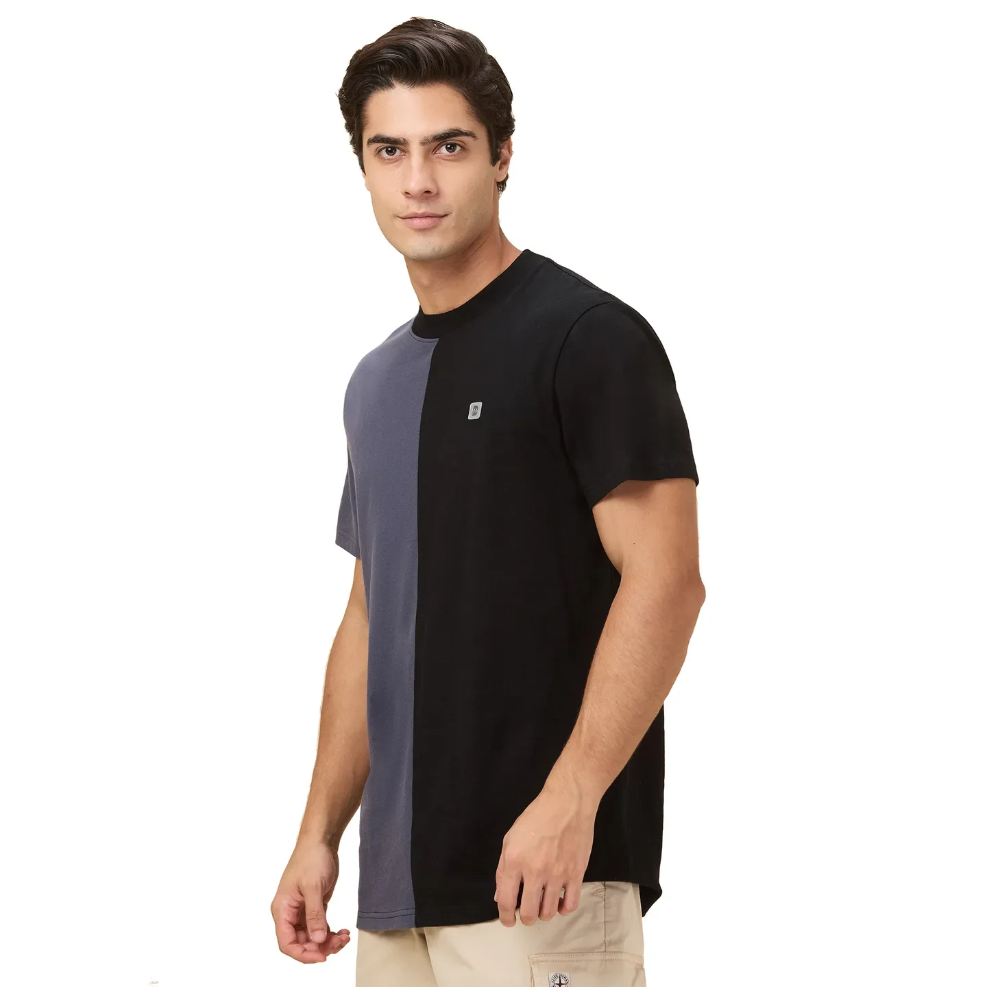 Black Sulpher Easy Fit Round Neck Men's T-Shirt by Being Human Clothing - Image 4