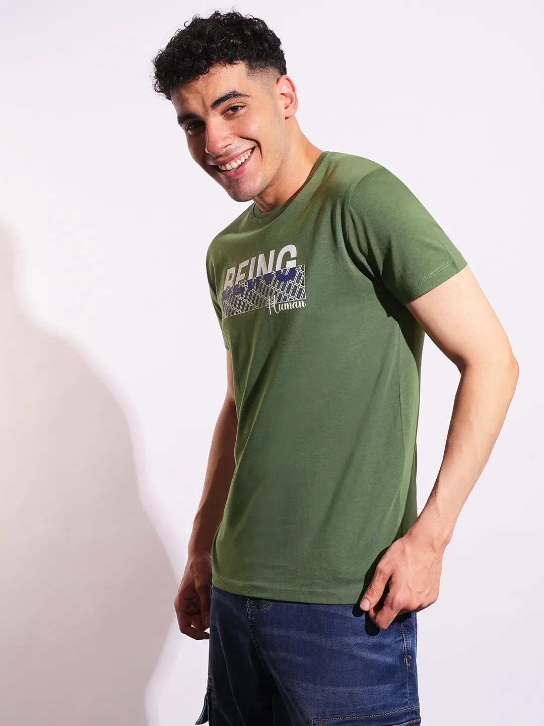 Slim Fit Men's Short Sleeves T-Shirt by Being Human Clothing - Image 2