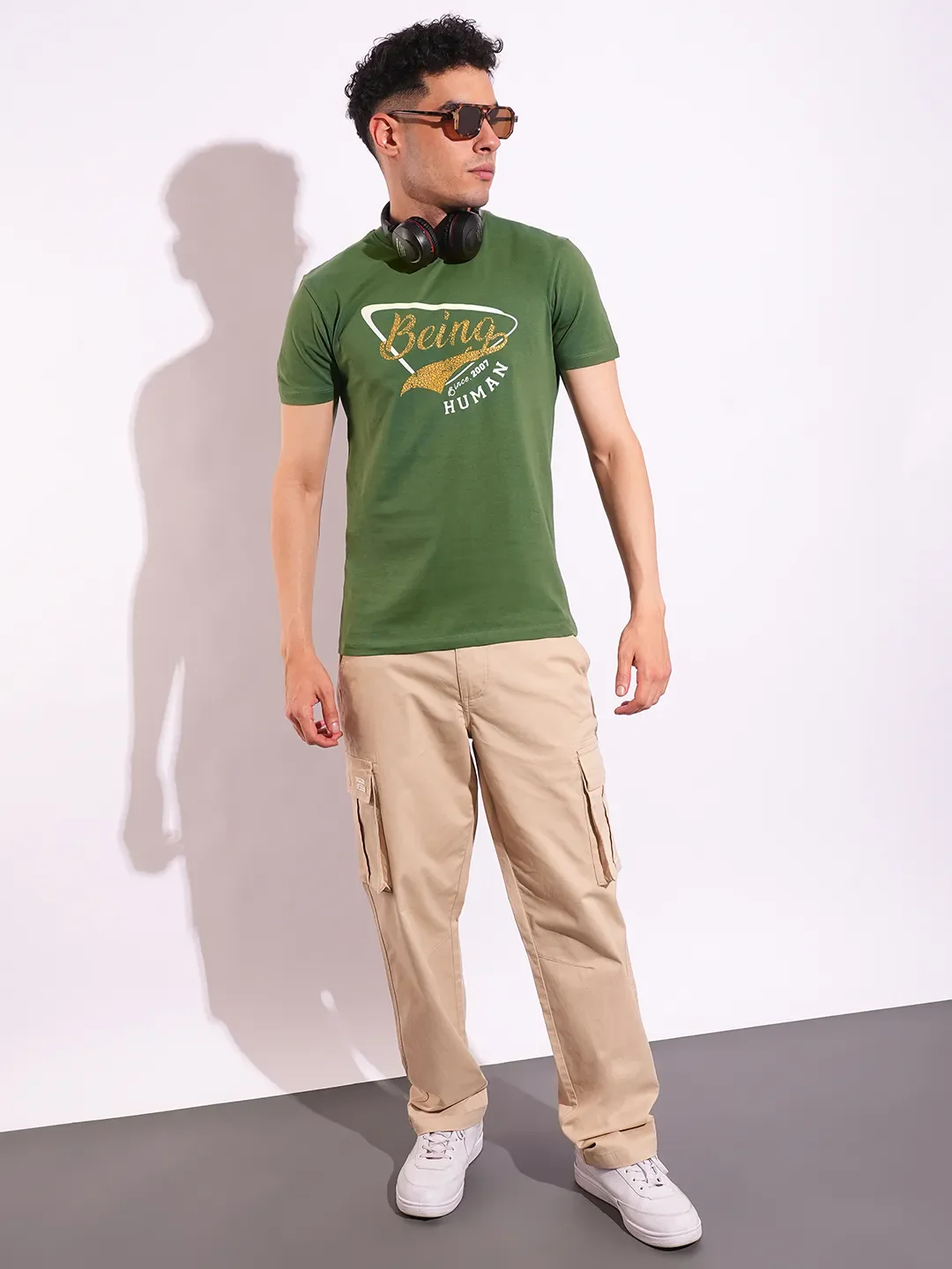 Slim Fit Men's Short Sleeves T-Shirt by Being Human Clothing - Image 4