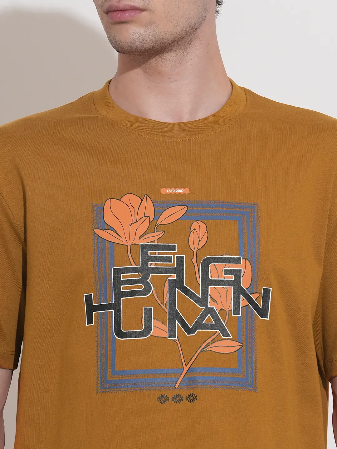 Easy Fit Men's Short Sleeves T-Shirt by Being Human Clothing - Image 5