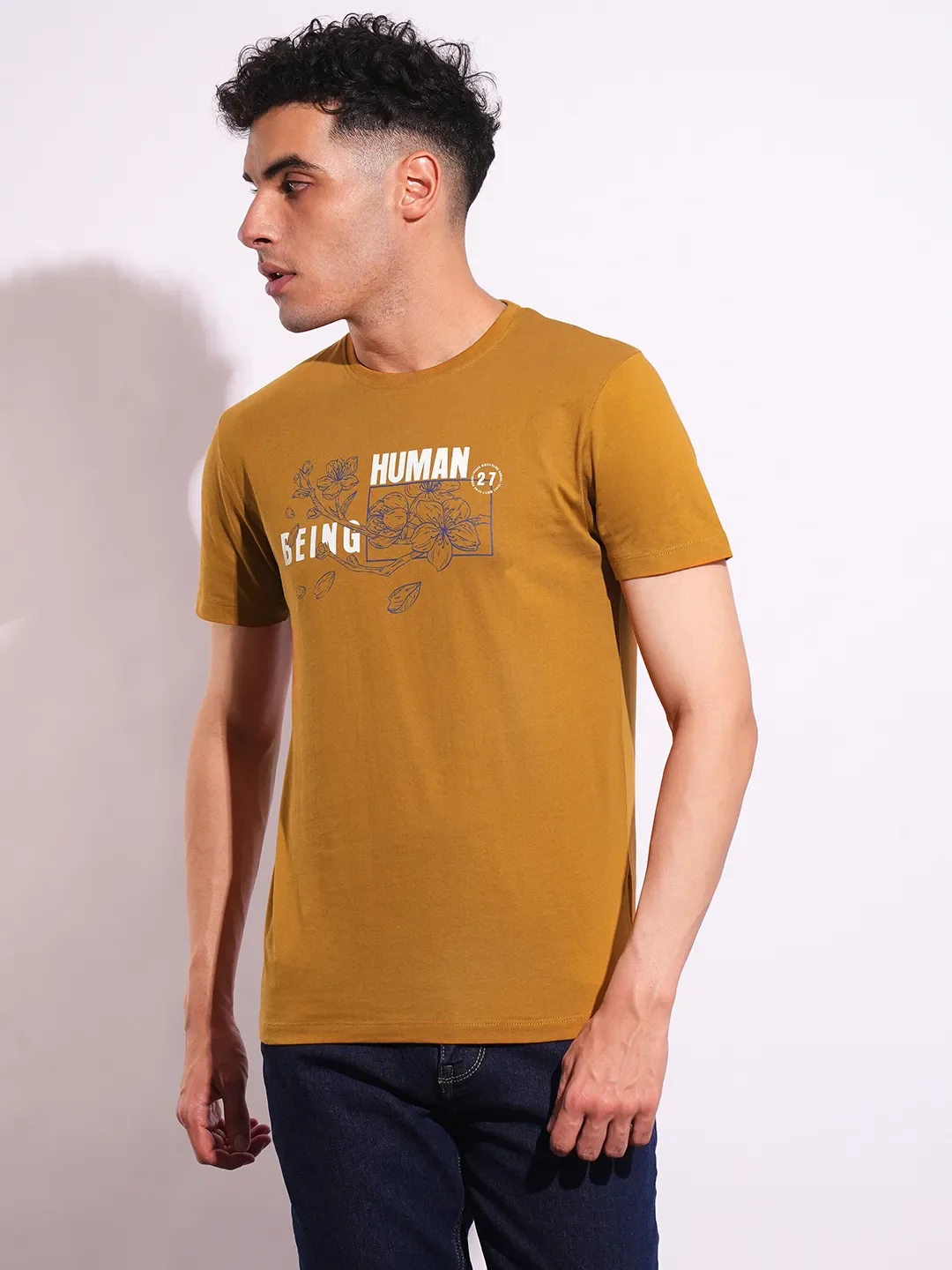 Slim Fit Men's Short Sleeves T-Shirt by Being Human Clothing