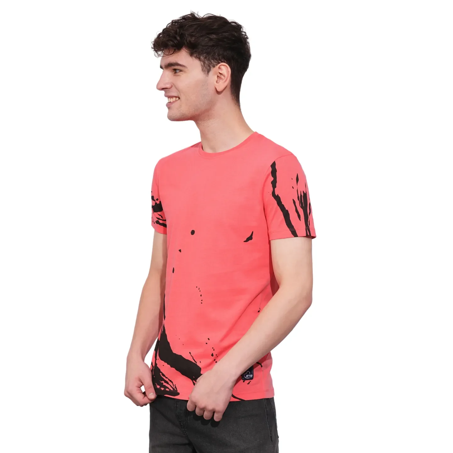 Coral Regular Fit Men's Short Sleeves T-Shirt by Being Human Clothing - Image 2