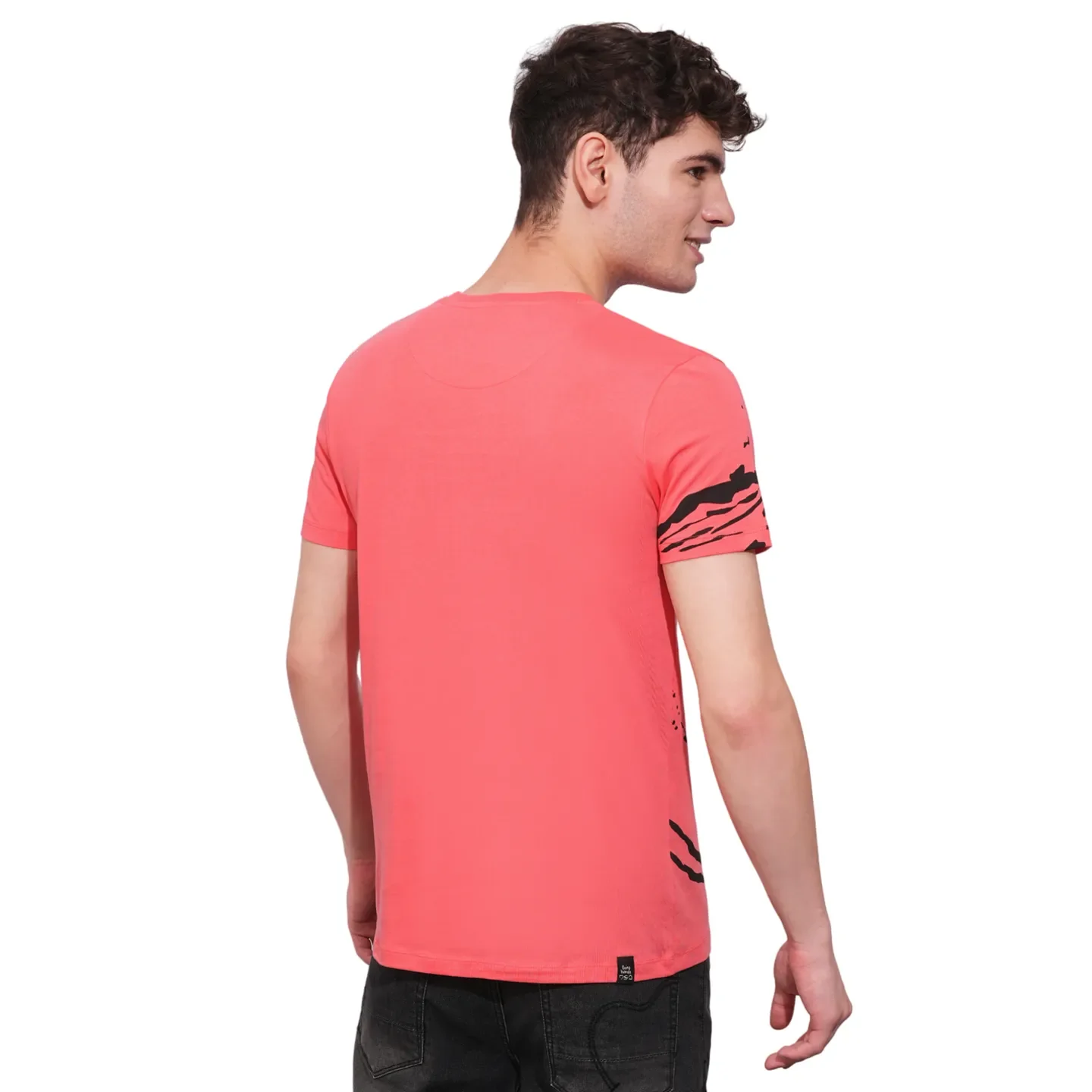 Coral Regular Fit Men's Short Sleeves T-Shirt by Being Human Clothing - Image 3