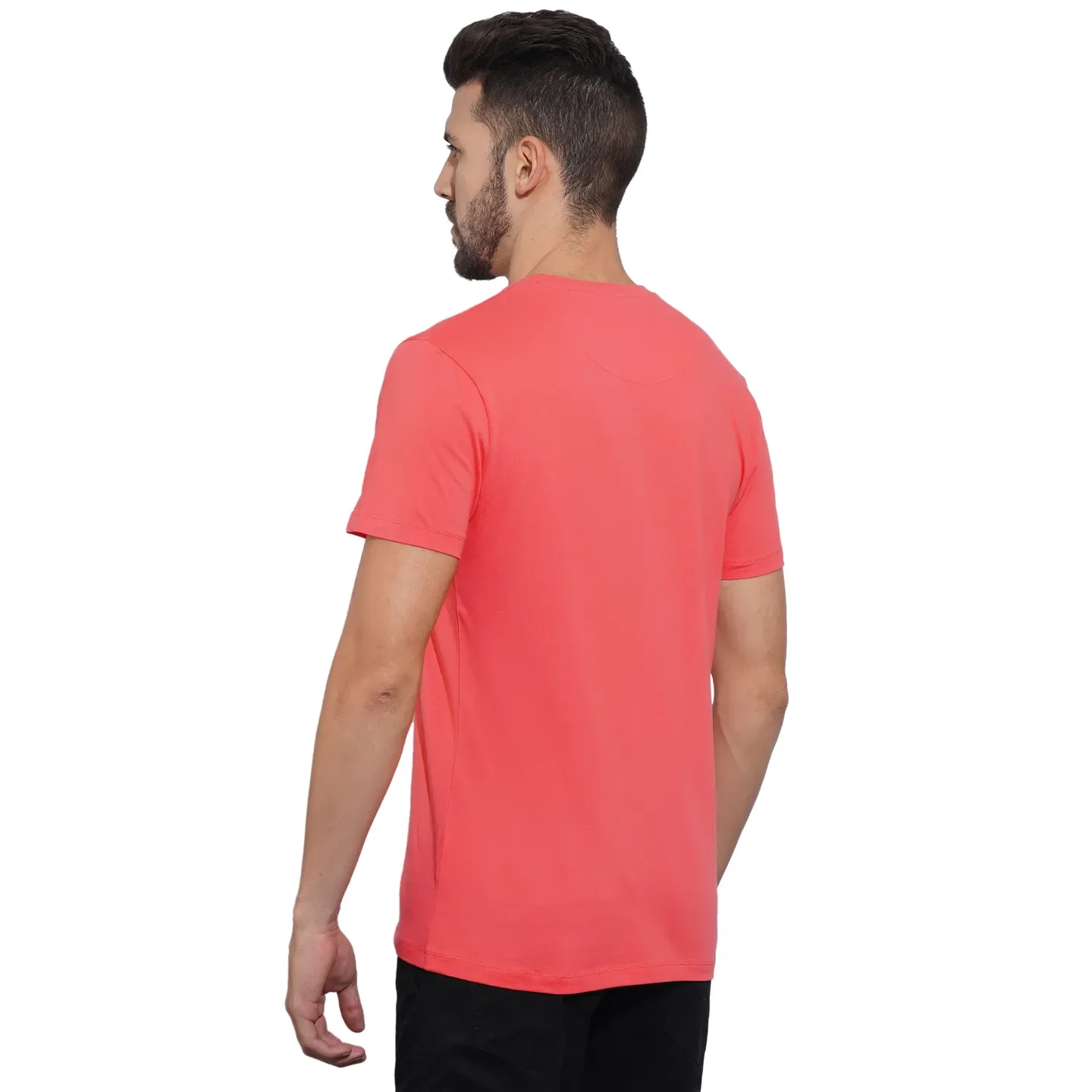 Coral Regular Fit Men's Short Sleeves T-Shirt by Being Human Clothing - Image 3