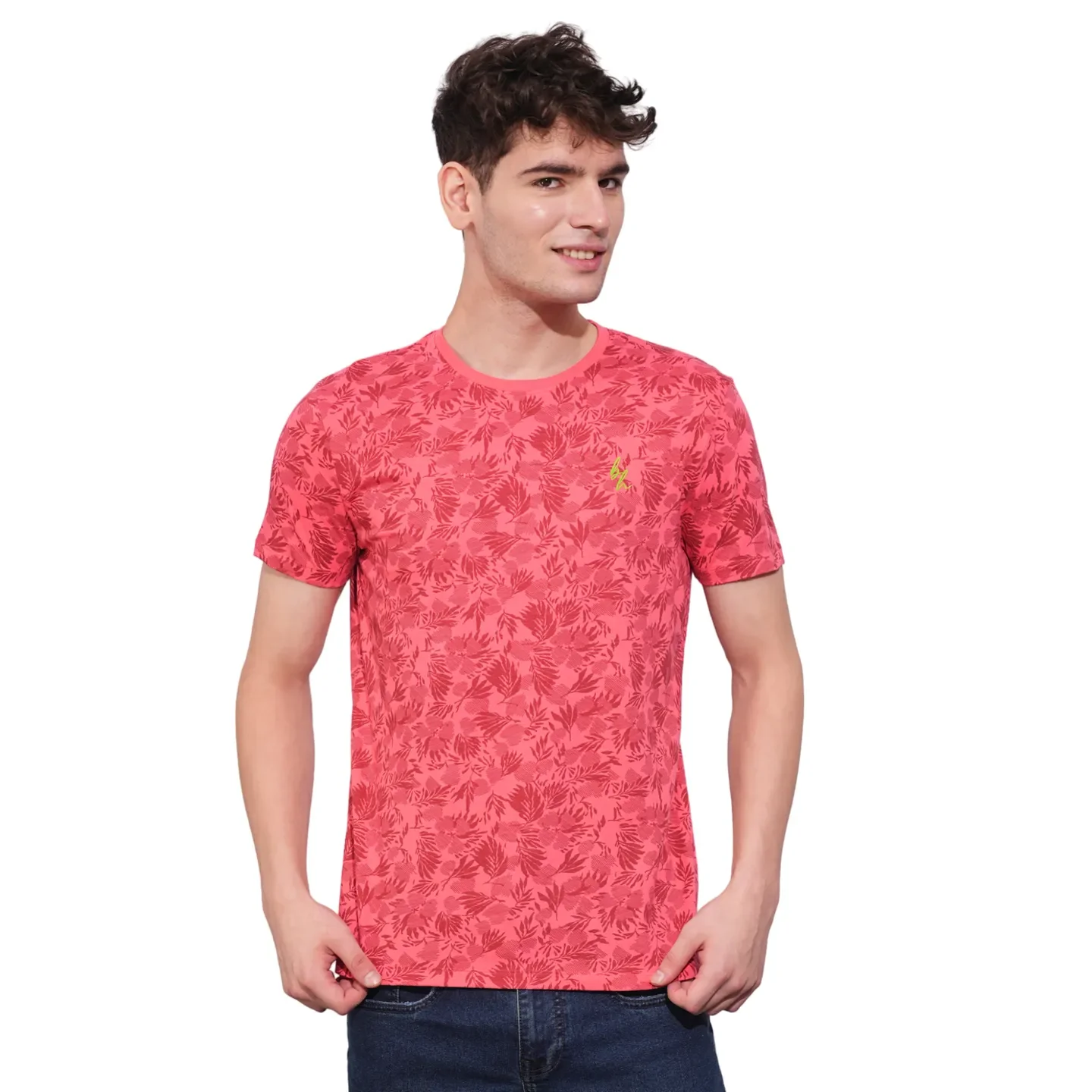 Coral Regular Fit Men's T-Shirt by Being Human Clothing
