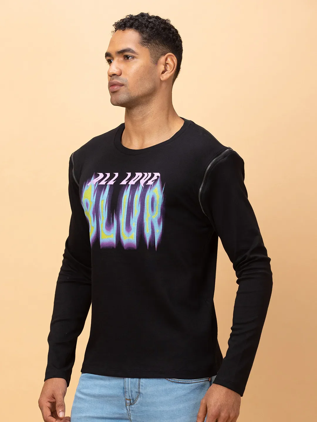 Deep Teal Regular Fit Round Neck Men's T-Shirt by Being Human Clothing - Image 4