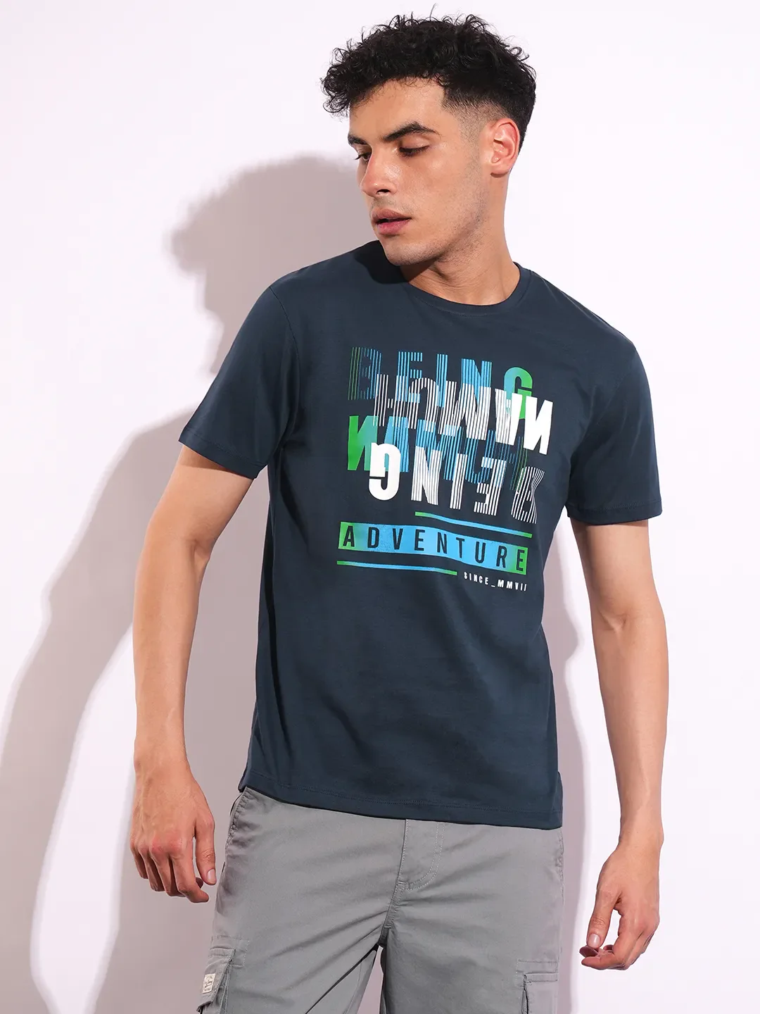Slim Fit Men's Short Sleeves T-Shirt by Being Human Clothing