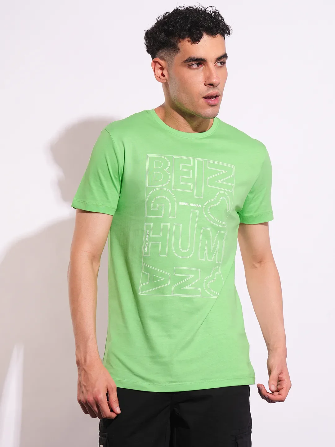 Slim Fit Men's Short Sleeves T-Shirt by Being Human Clothing
