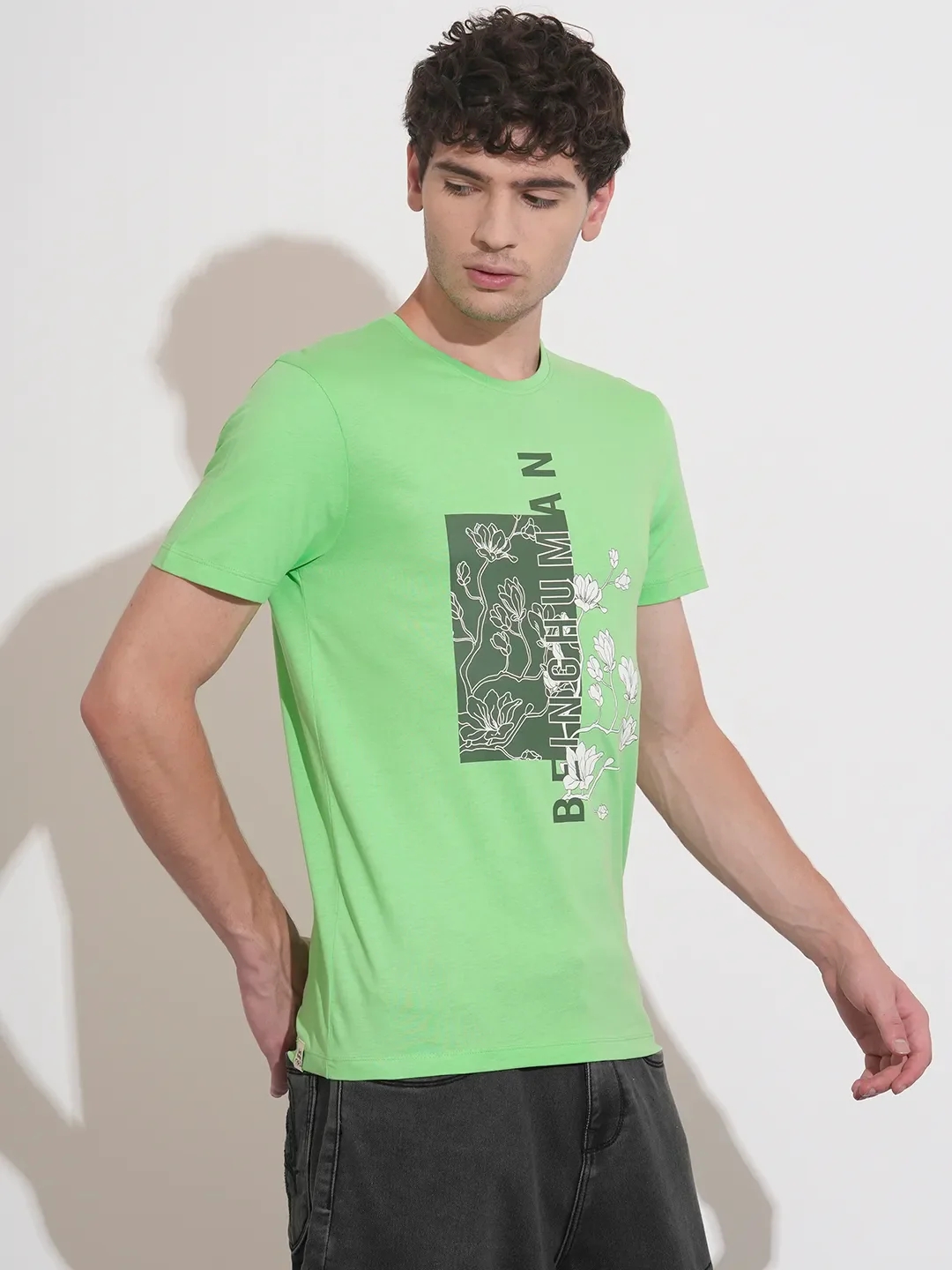 Slim Fit Men's Short Sleeves T-Shirt by Being Human Clothing - Image 2