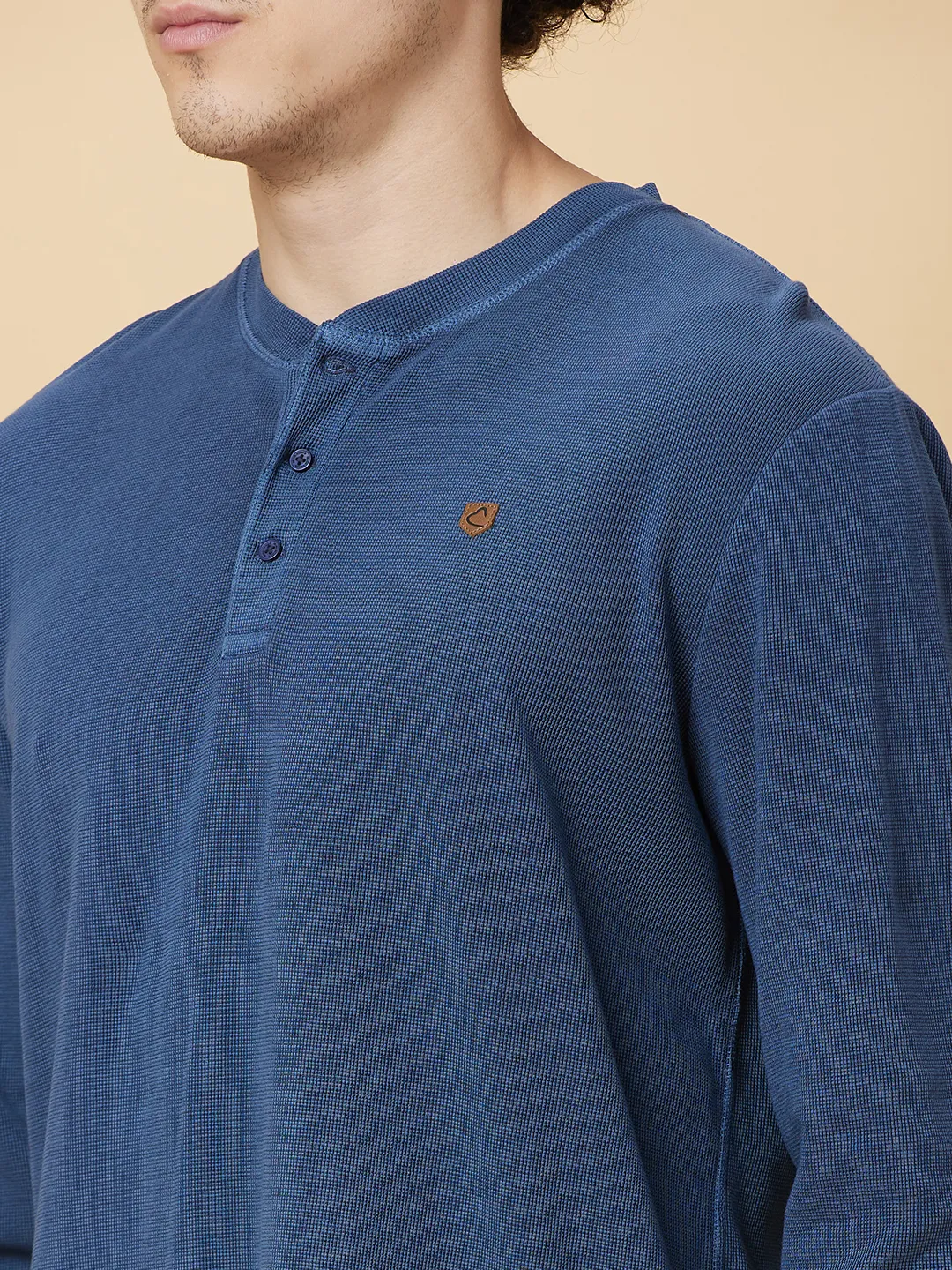 Indigo Regular Fit Round Neck Men's T-Shirt by Being Human Clothing - Image 5